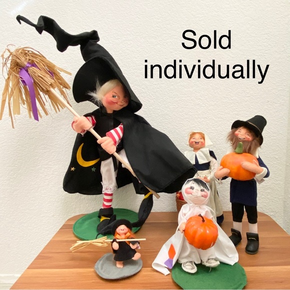 Vintage 1995 ANNALEE Doll Cheerful Witch Girl 5” Halloween Doll - Picture 12 of 12